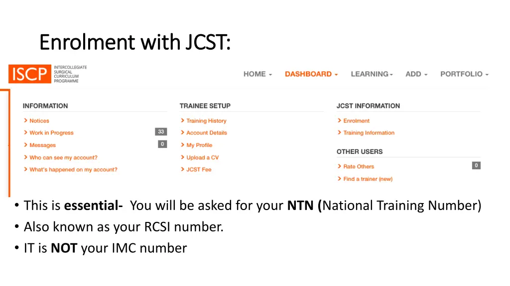 enrolment with jcst enrolment with jcst