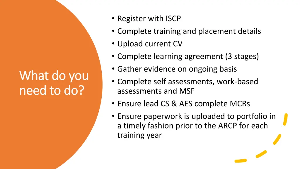 register with iscp complete training