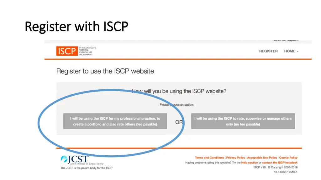 register with iscp register with iscp