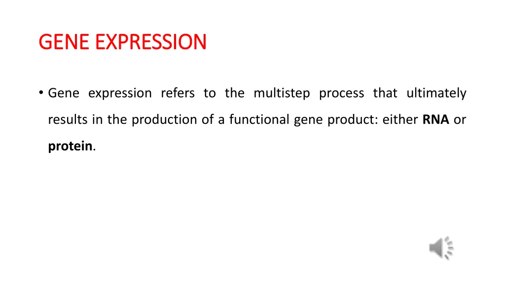 gene expression gene expression