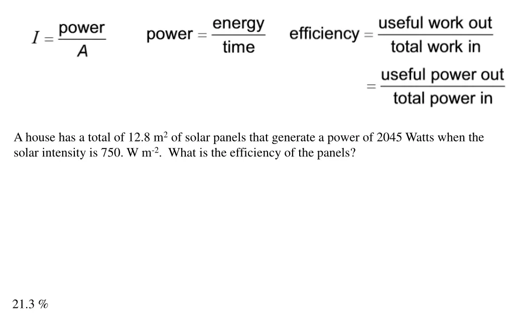 a house has a total of 12 8 m 2 of solar panels