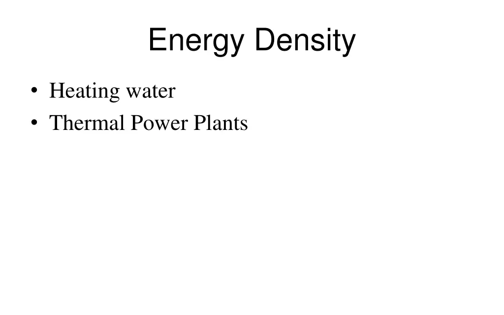 energy density