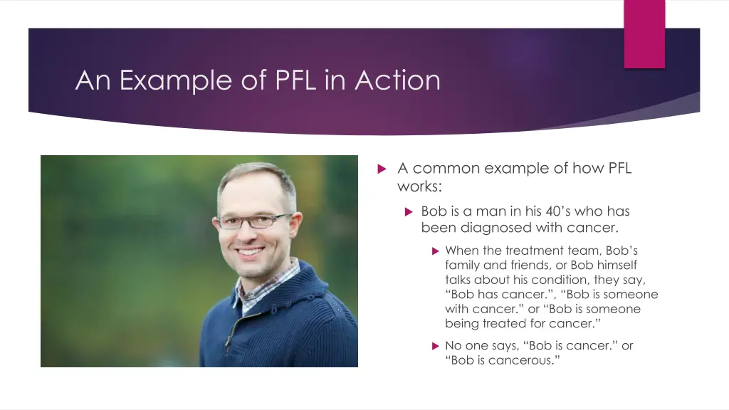 an example of pfl in action