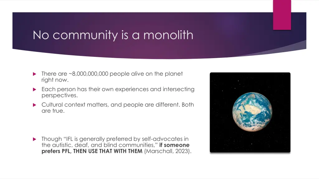 no community is a monolith