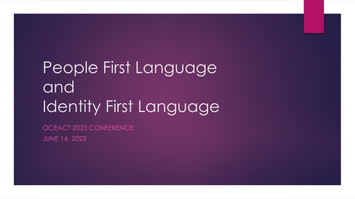 people first language and identity first language