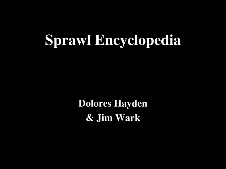 sprawl encyclopedia