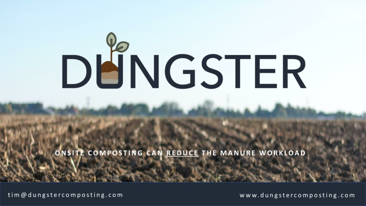 onsite composting can reduce the manure workload