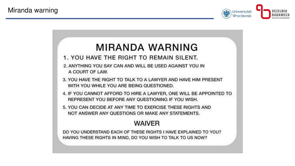 miranda warning