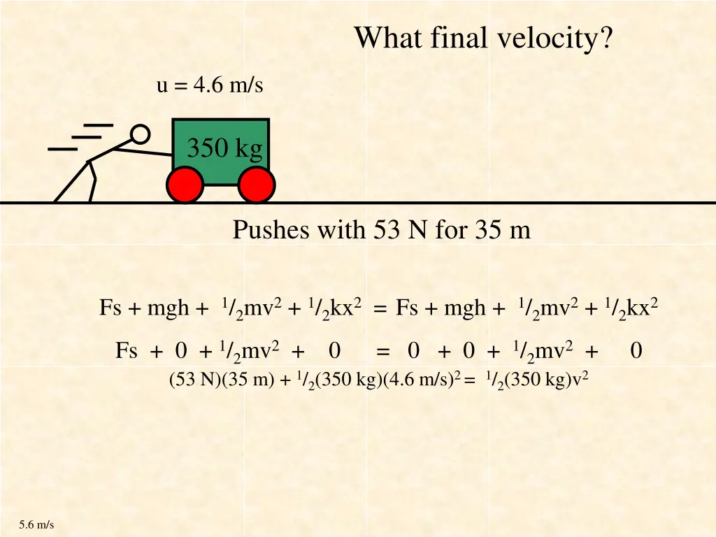 what final velocity