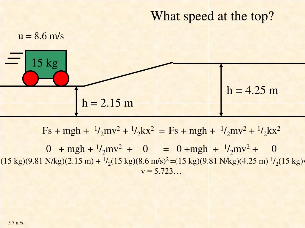 what speed at the top 1