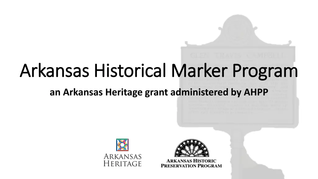 arkansas historical marker program arkansas