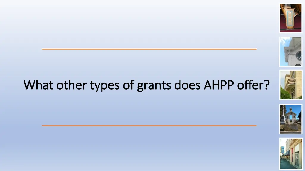 what other types of grants does ahpp offer what