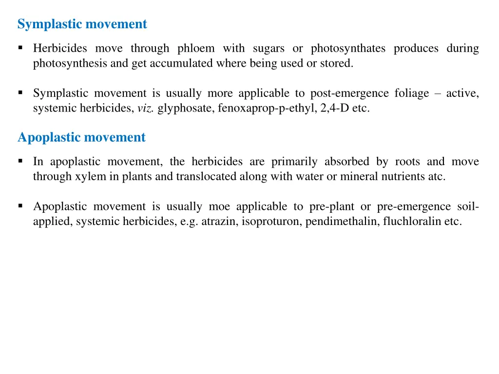 symplastic movement