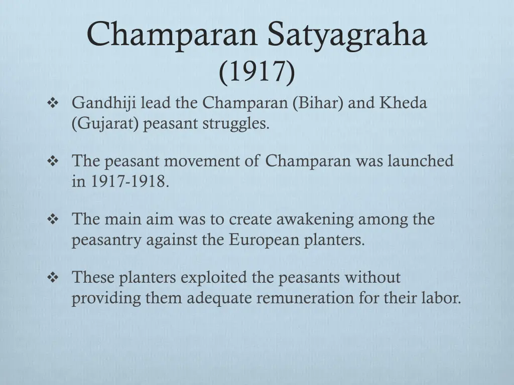 champaran satyagraha 1917 gandhiji lead