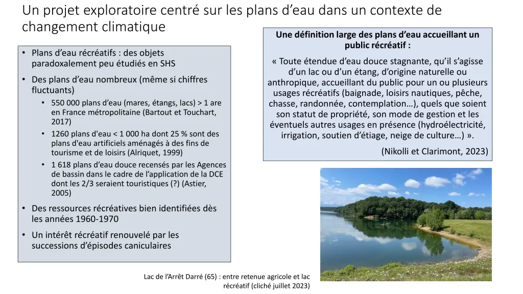 un projet exploratoire centr sur les plans