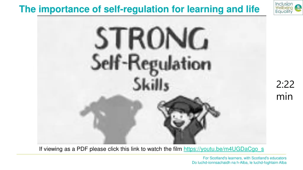 the importance of self regulation for learning