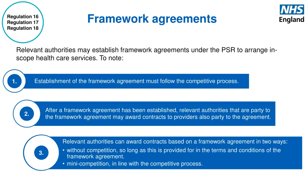 framework agreements