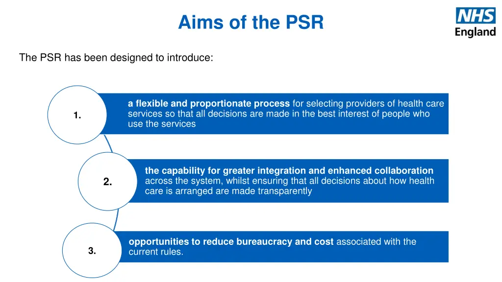 aims of the psr