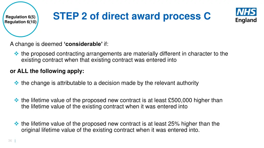 step 2 of direct award process c