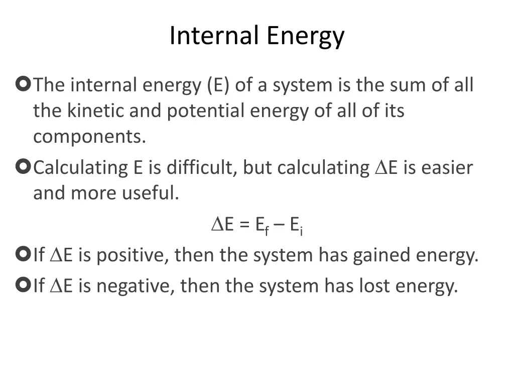 internal energy