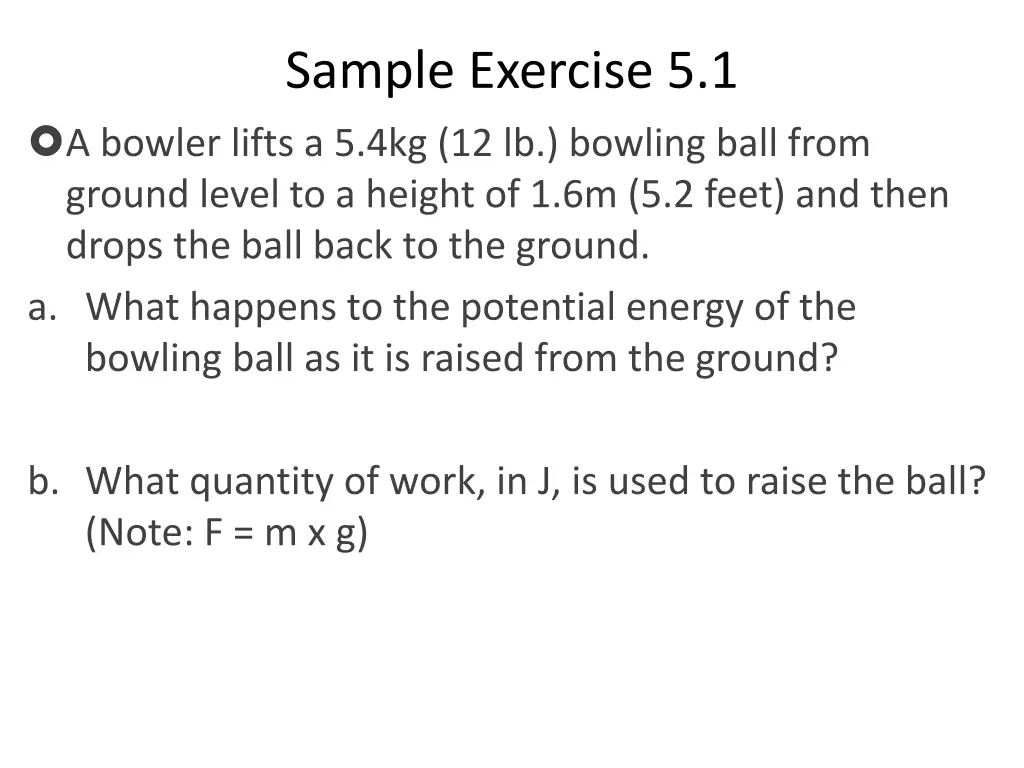 sample exercise 5 1