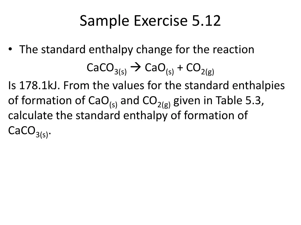 sample exercise 5 12