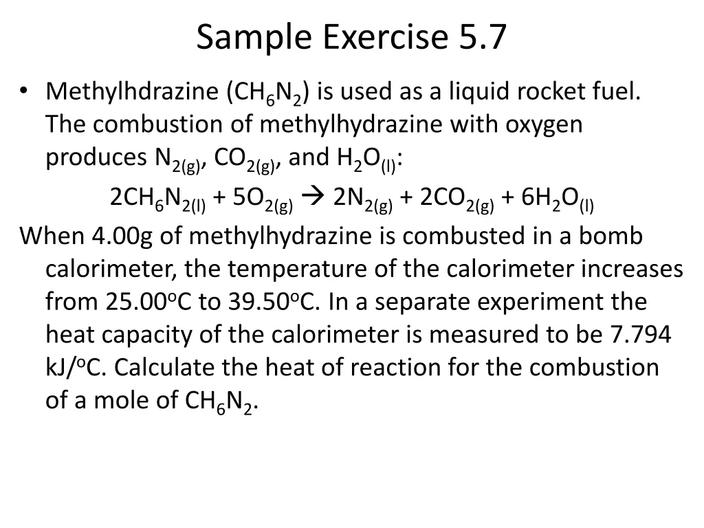 sample exercise 5 7