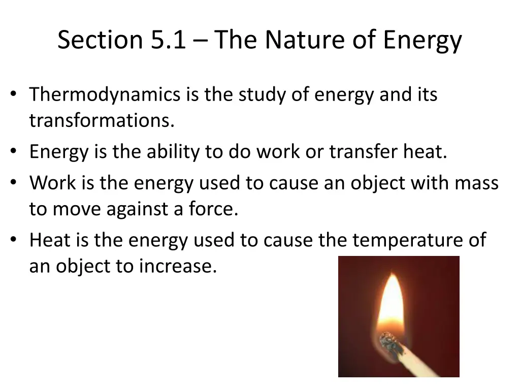 section 5 1 the nature of energy