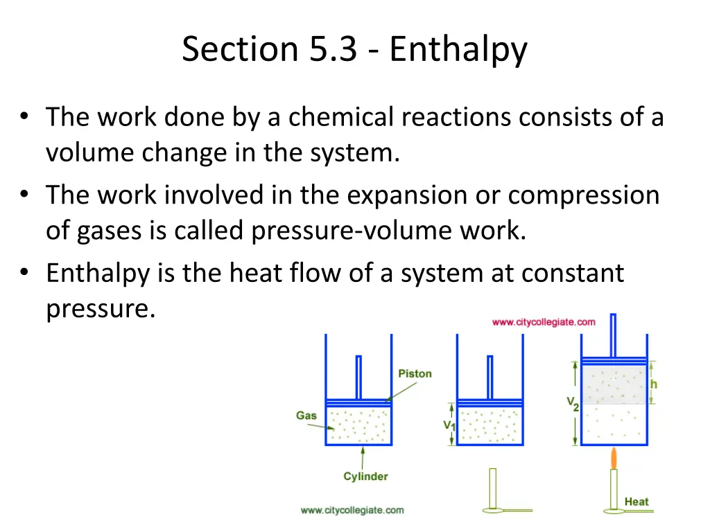 section 5 3 enthalpy