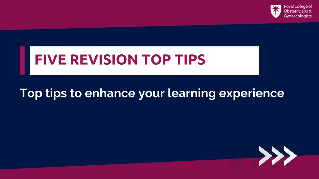 five revision top tips 1