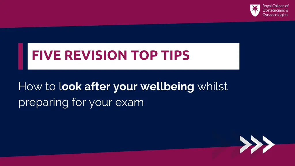 five revision top tips