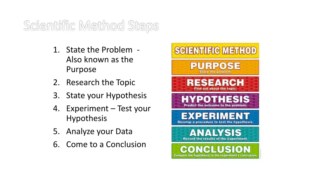 scientific method steps