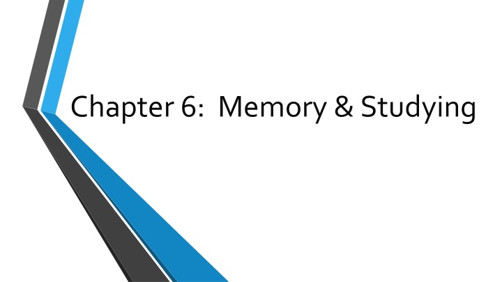 chapter 6 memory studying
