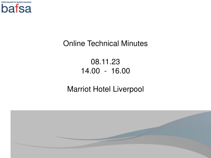 online technical minutes