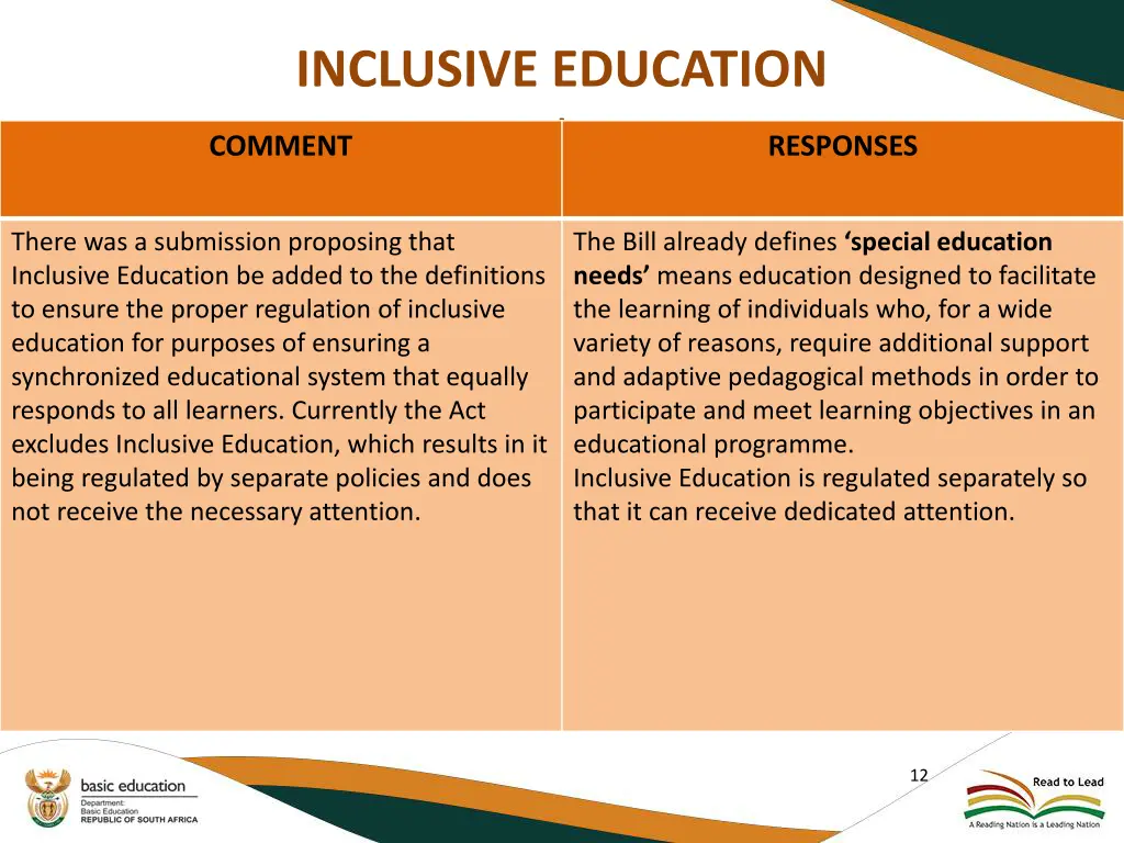 inclusive education i comment