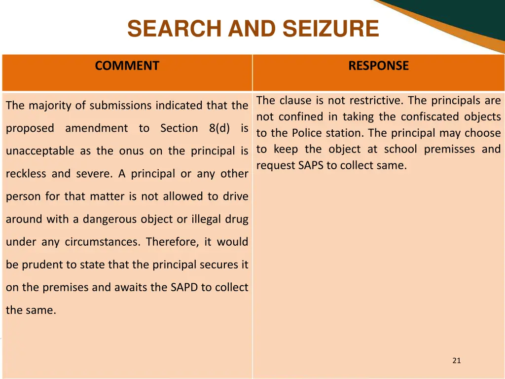 search and seizure