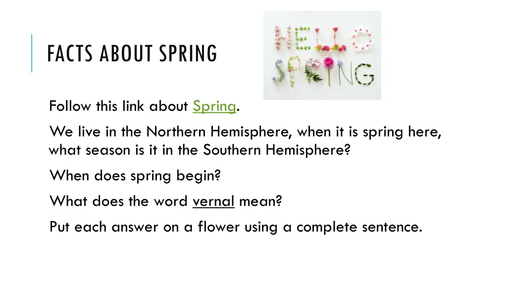 facts about spring