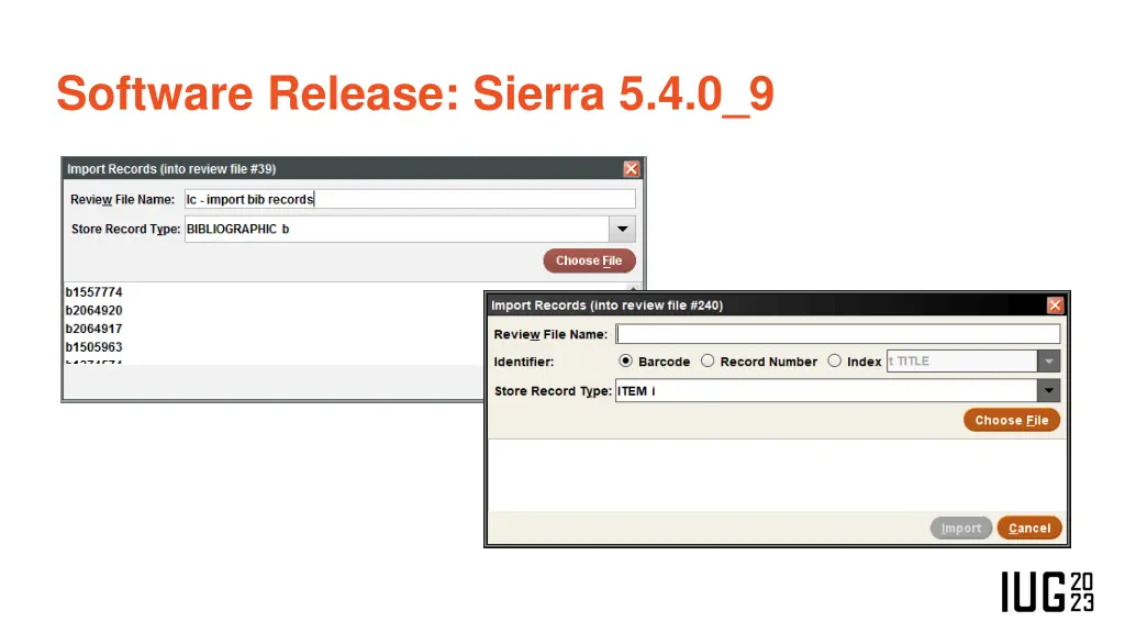 software release sierra 5 4 0 9