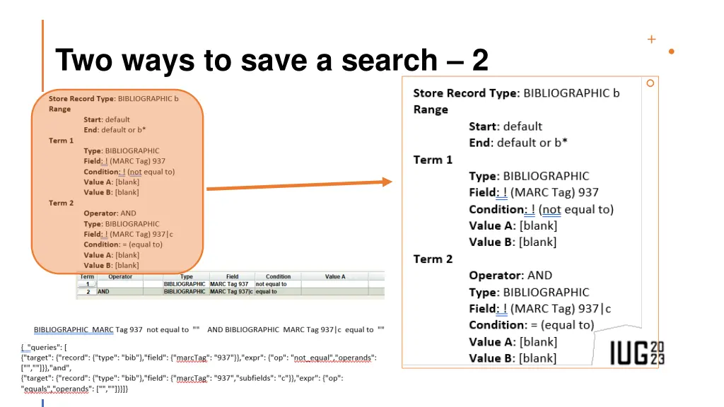 two ways to save a search 2 1