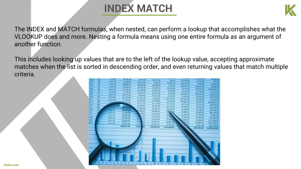 index match