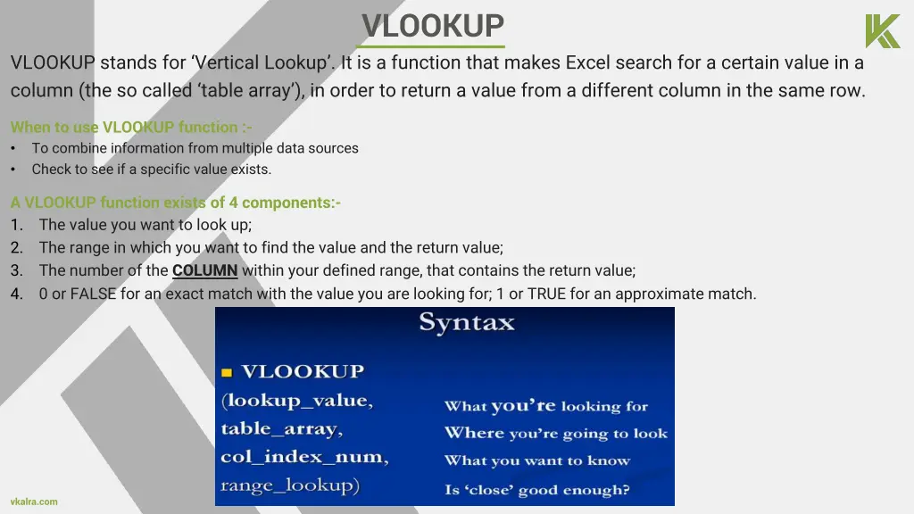 vlookup