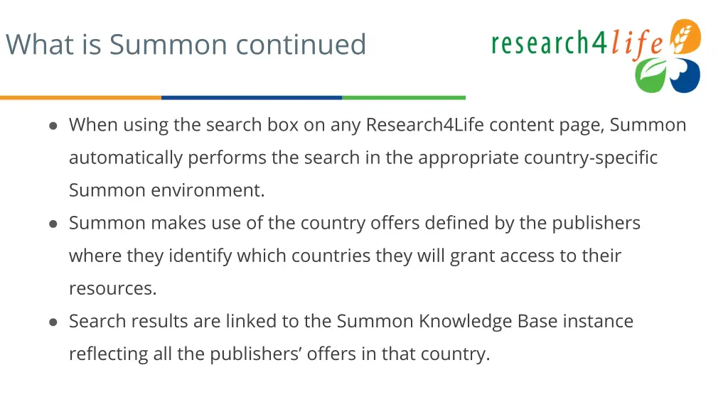 what is summon continued