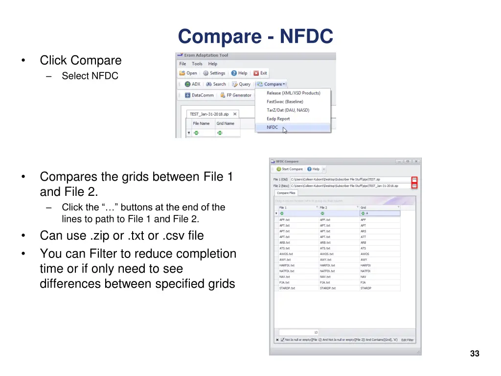 compare nfdc