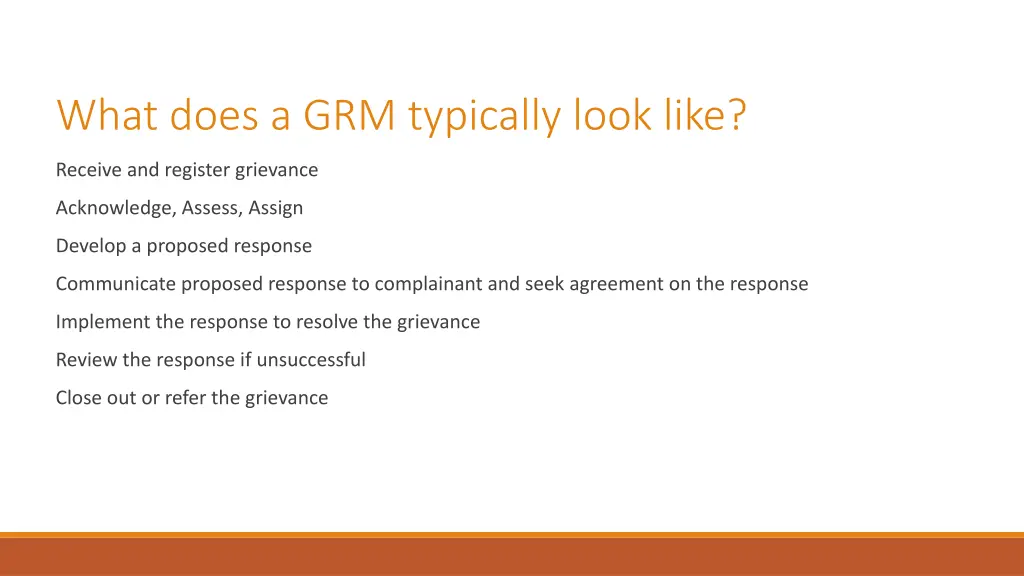what does a grm typically look like