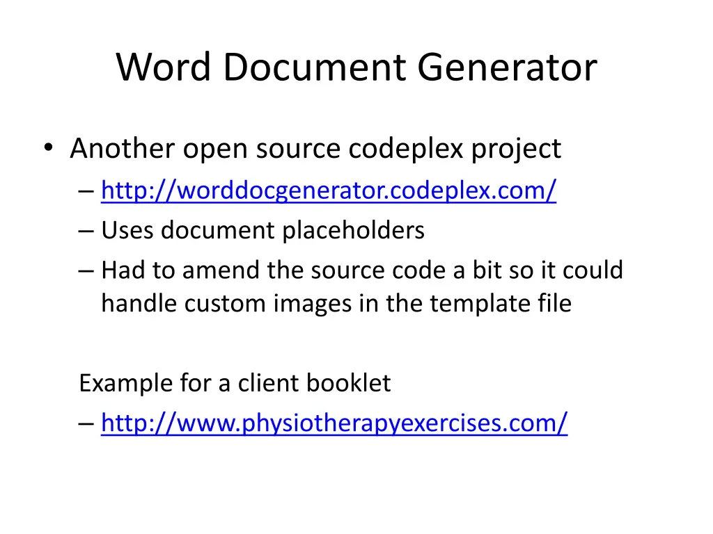 word document generator