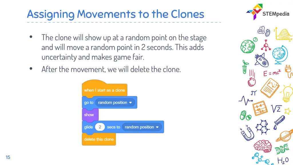 assigning movements to the clones