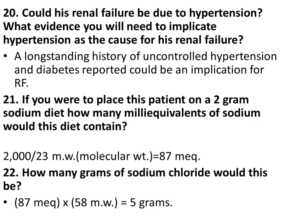 20 could his renal failure be due to hypertension