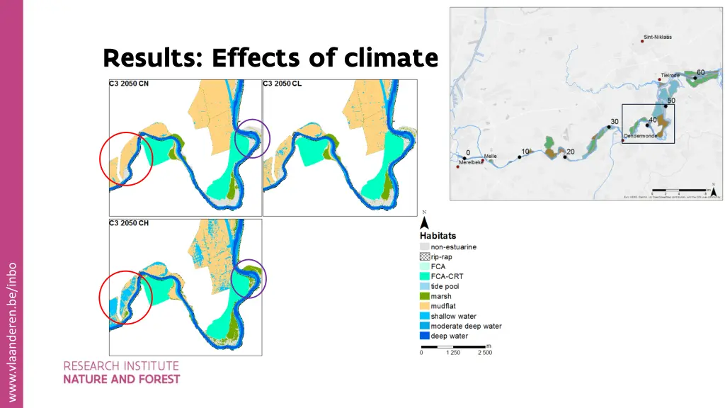 results effects of climate scenarios