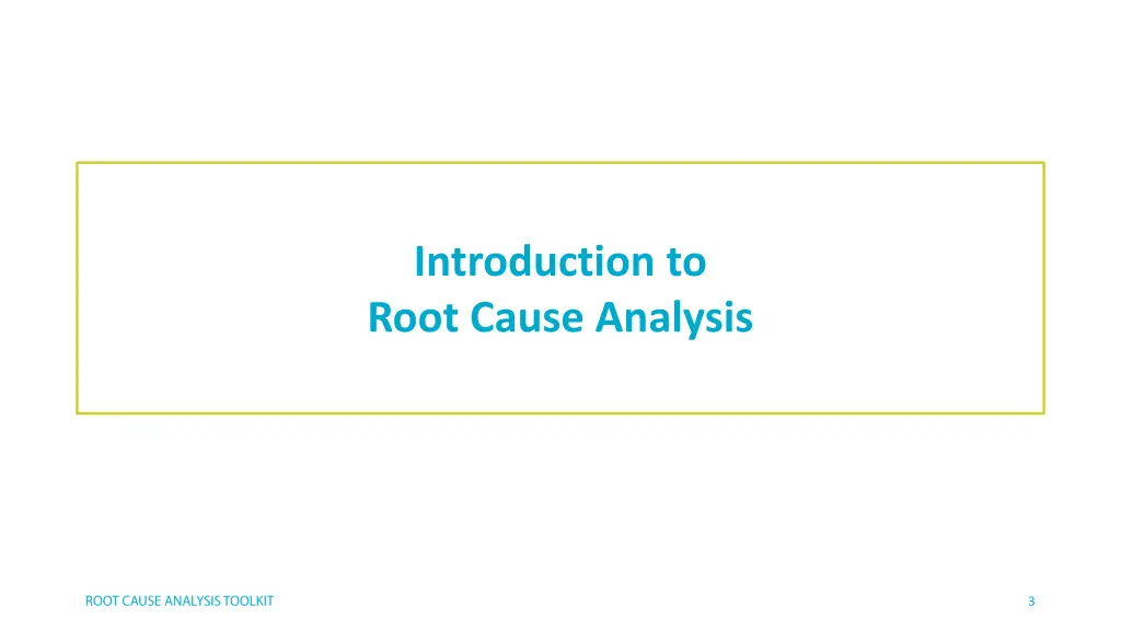 introduction to root cause analysis