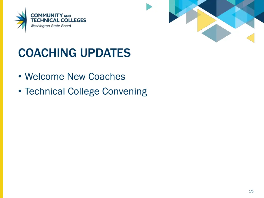 coaching updates